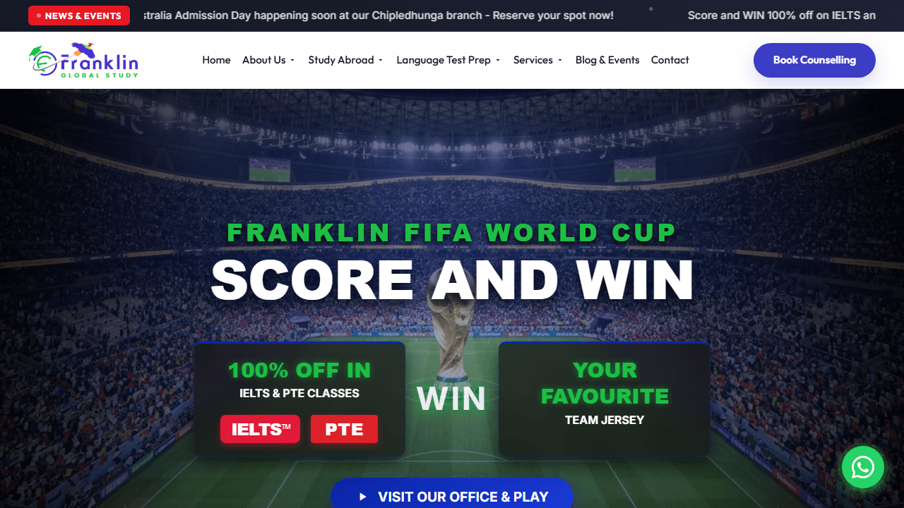 Franklin FIFA World Cup Score and Win