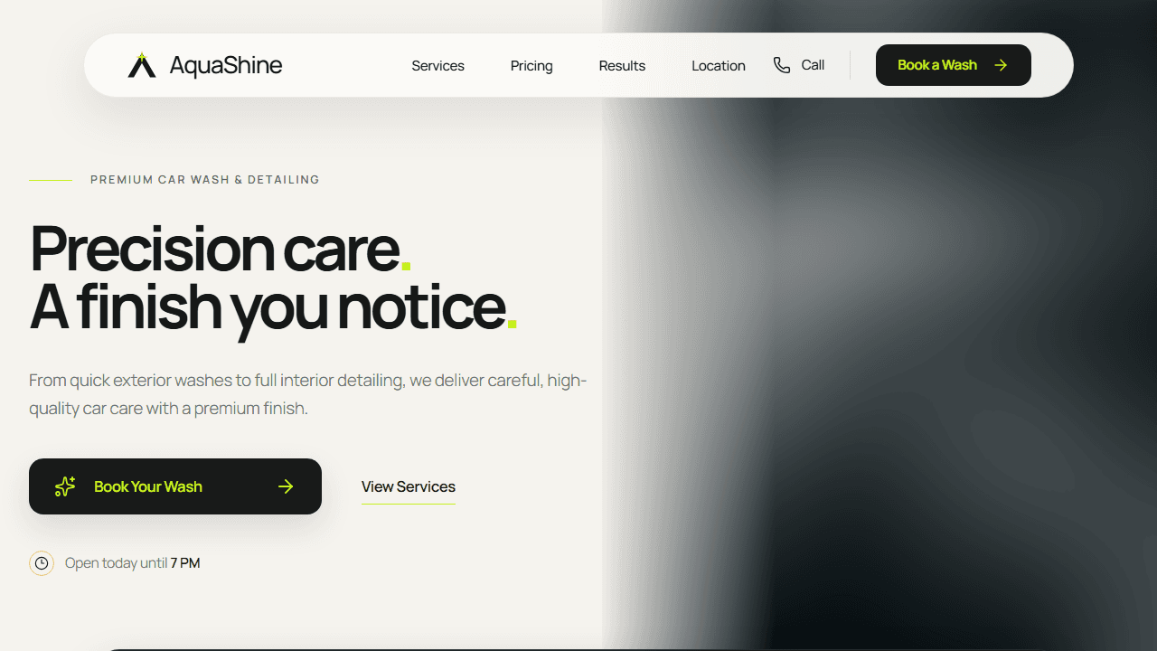 AquaShine | Premium Car Wash & Detailing